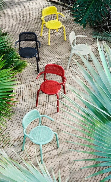 Terassituolit, Toní käsinojallinen tuoli, mist green, Vihreä