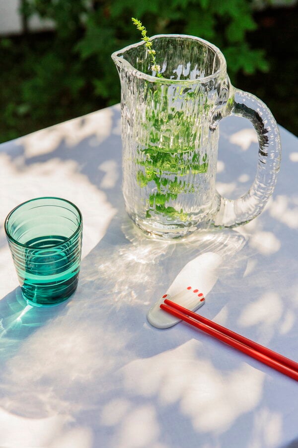 Bicchieri da acqua, Bicchiere Aino Aalto 22 cl, blu mare, 2 pz, Celeste