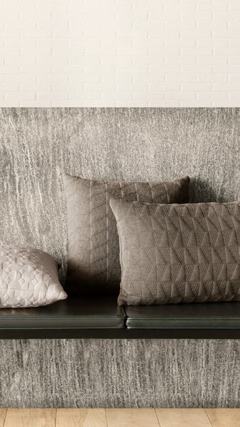 Decorative cushions, AJ Trapez cushion, 50 x 50 cm, brown, Brown