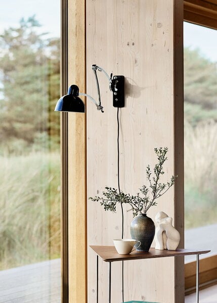 Wall lamps, Kaiser Idell 6559-W wall lamp, black, Black