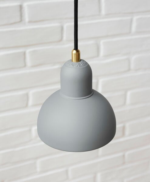 Lampade a sospensione, Lampada a sospensione Kaiser Idell 6722-P, grigio opaco, Grigio