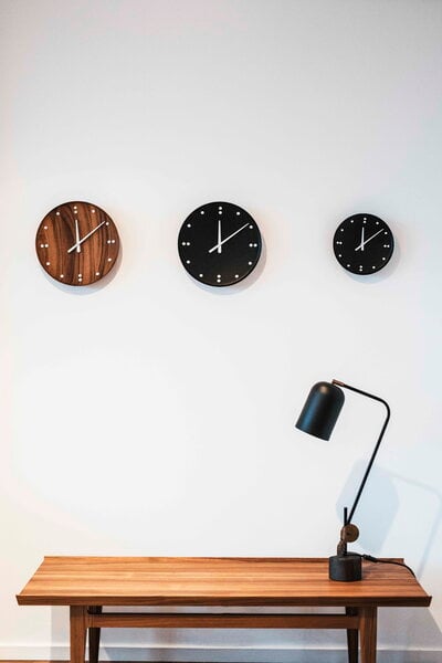 Väggklockor, FJ Clock 25 cm, svart, Svart