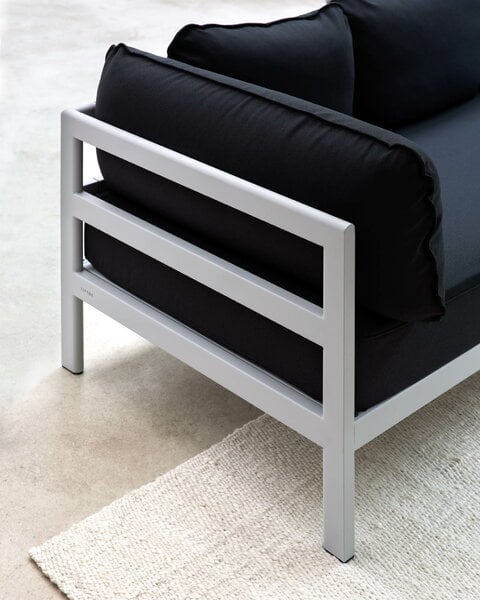 Sohvat ja daybedit, Easy 3-istuttava sohva, harmaa - tummanharmaa, Harmaa