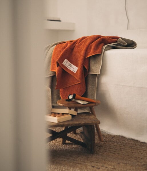 Hand towels & washcloths, Heavy Towel bath towel, burned orange, Orange