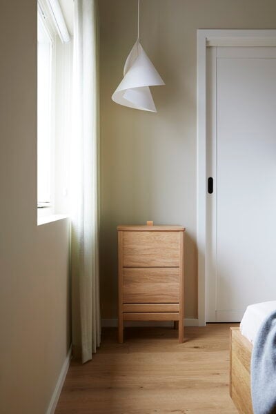 Cabinets, A Line laundry box, white oak, Natural