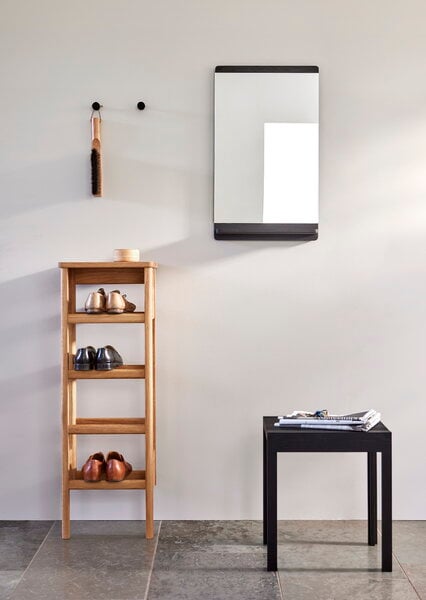 Wall mirrors, Rim wall mirror, black oak, Black