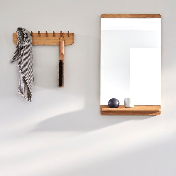 Wall mirrors, Rim wall mirror, oak, Natural
