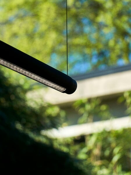 Lampade a sospensione, Lampada a sospensione Factor Linear, Directional 1500, soft blac, Nero