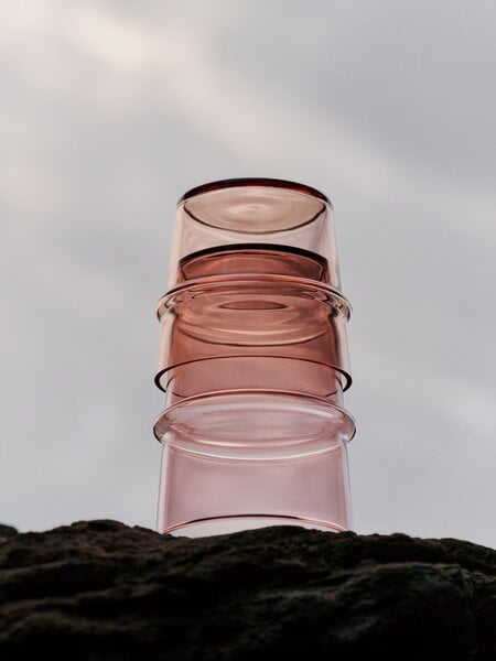 Bicchieri da acqua, Bicchieri Boya Low, 30 cl, 2 pz, blush, Rosa