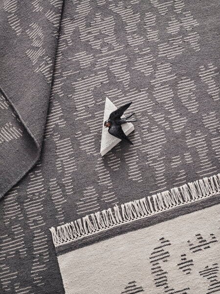Wool rugs, Saaristo rug 170 x 240 cm, white - grey, Gray