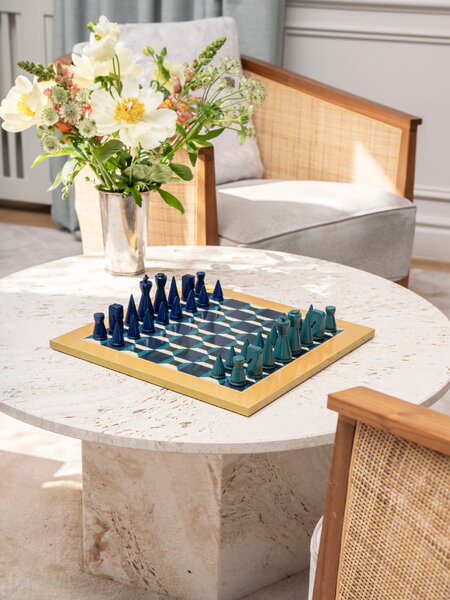 Giochi, Scacchiera laccata - Athena, Blu