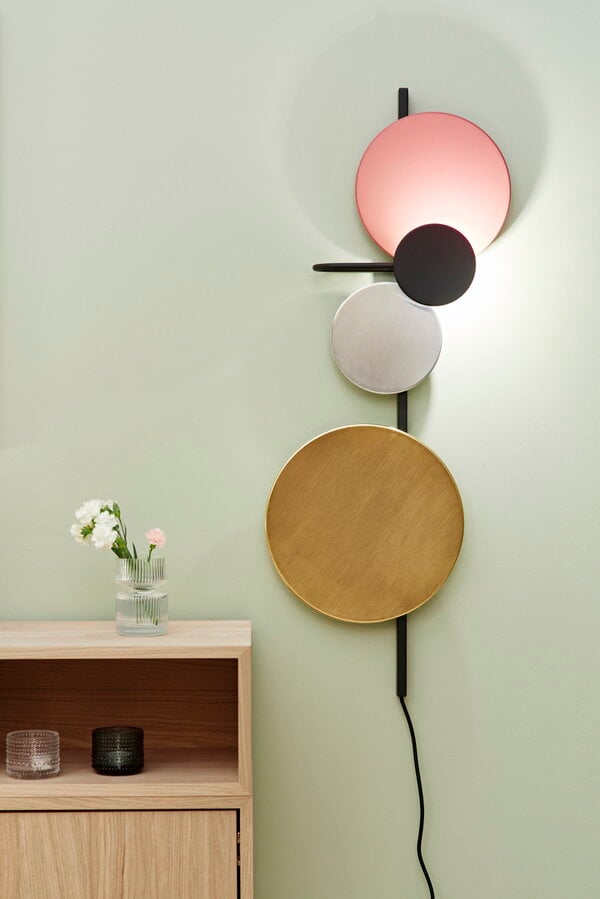 Wall lamps, Planet wall lamp, Indian red, Red
