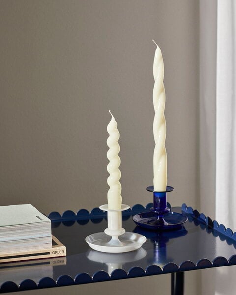 Candleholders, Flare candleholder, white, White