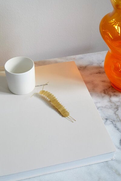 Figurines, Flatmates ornament, centipede, brass, Gold