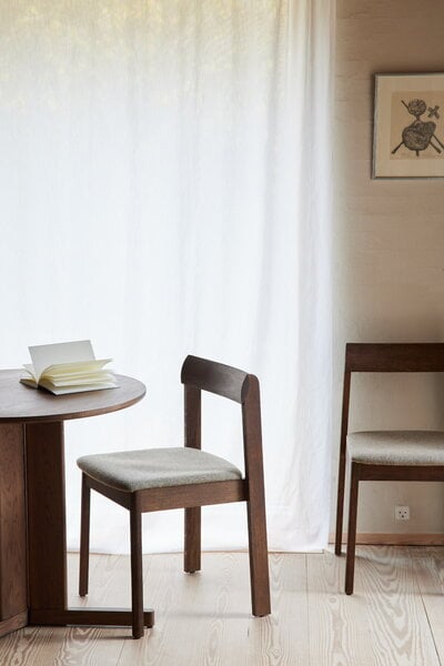 Dining chairs, Blueprint chair, smoked oak - Hallingdal 0227, Brown