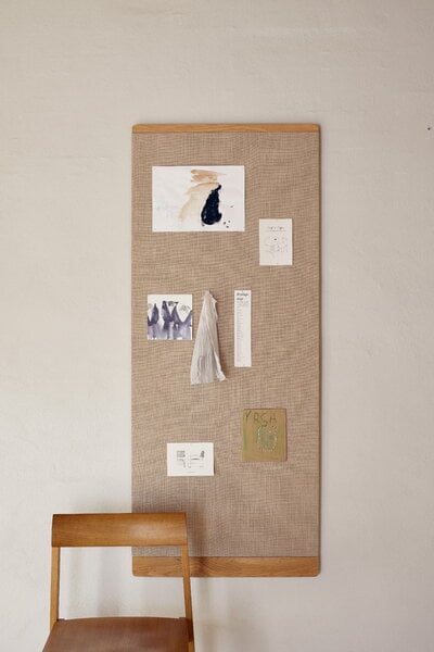 Memory boards, Rim pinboard, 60 x 145 cm, oak, Natural