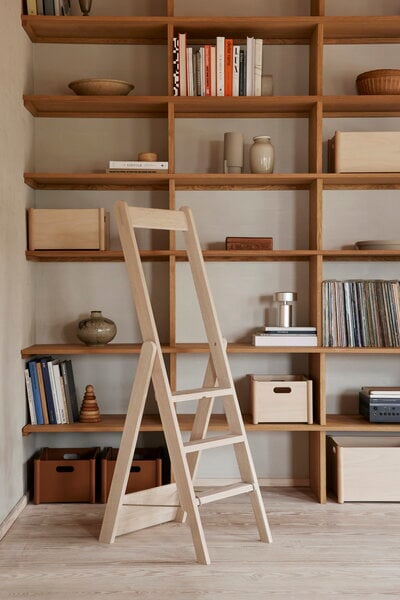 Step stools & ladders, Step by Step ladder, white oiled oak, Natural