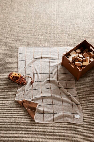 Coperte, Plaid Aymara, 70 x 100 cm, New Squares, Beige