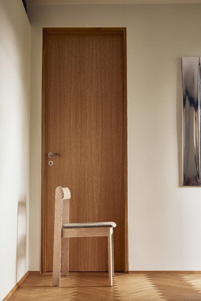 Chaises de salle à manger, Chaise Blueprint, chêne huilé blanc - Hallingdal 65 0227, Beige