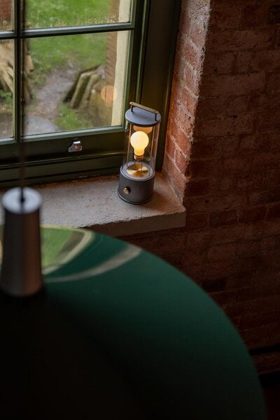 Outdoor lamps, The Rugged Muse portable lamp, IP 65, raw aluminium, Gray