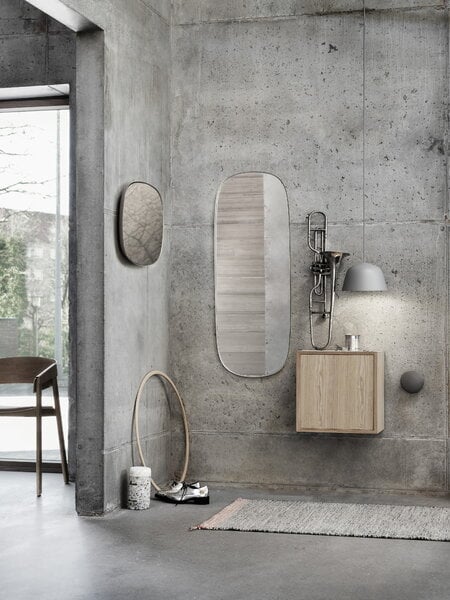 Wall mirrors, Framed mirror, large, grey, Gray