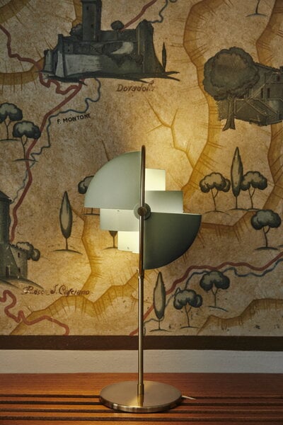 Illuminazione, Lampada da tavolo Multi-Lite, ottone - desert sage, Oro