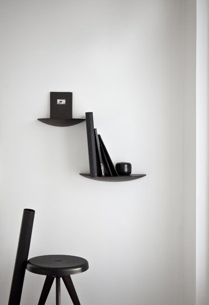 Wall shelves, Gridy Fungi shelf, small, black, Black