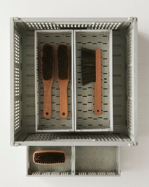 家具・インテリア Colour Crate, XL, recycled plastic, grey HAY Colour Crate-Large-Grey