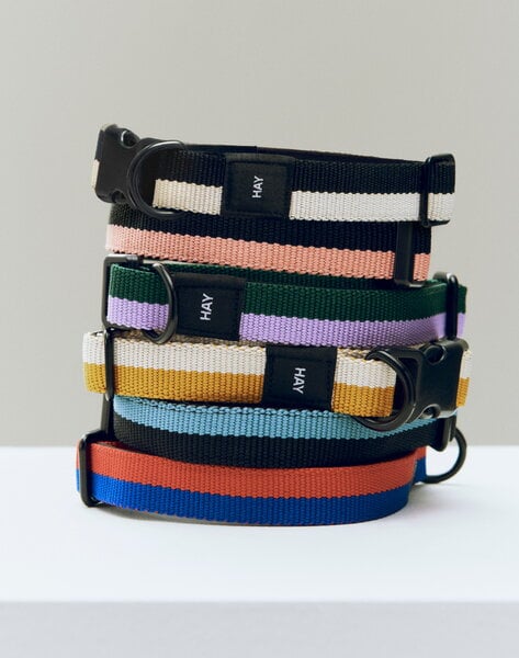 Accessori per animali, Collare Dogs, piatto, M-L, rosa - nero di HAY, Nero