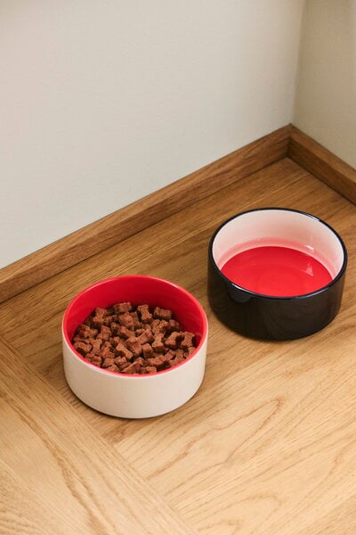 Pet accessories, HAY Dogs bowl, S, red - blue, White