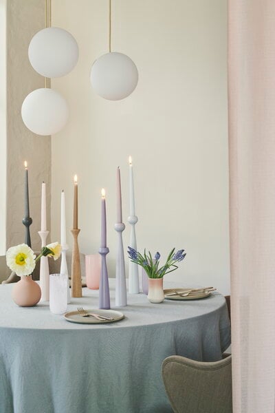 Candles, Blossom candle, 4 pcs, oak, Beige