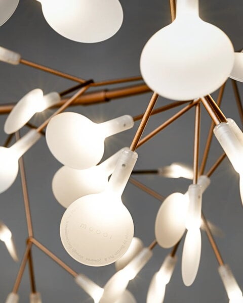 Lampade a sospensione, Lampada a sospensione Heracleum III Suspended, grande, rame, Rame