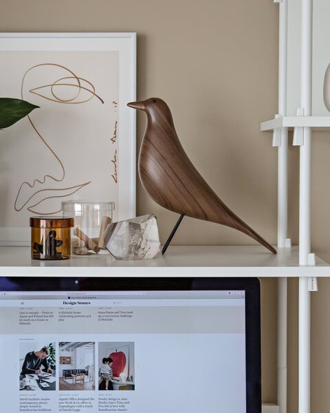 Figurines, Eames House Bird, walnut, Brown