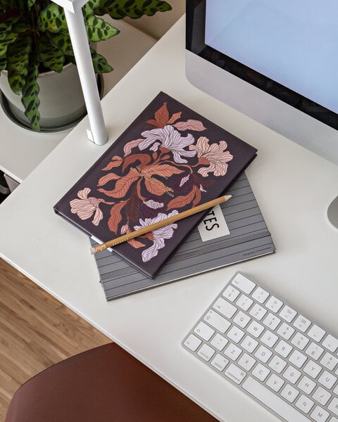 Stationery, Cozy Flower notebook, peach blossom, Multicolour