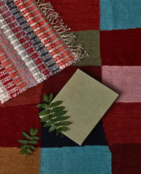 Cotton rugs, Huvila rug, red, Multicolour