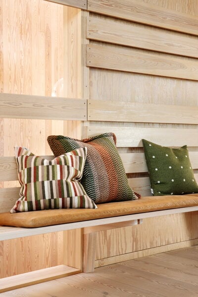 Decorative cushions, Ida cushion, 50 x 50 cm, olive burgundy, Multicolour