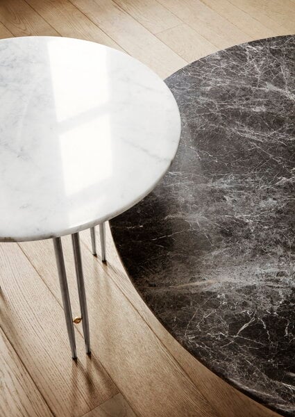 Sohvapöydät, IOI sohvapöytä, 70 cm, musta - harmaa marmori, Musta
