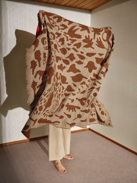 Throws & bed covers, OTC Cheetah blanket, brown, Brown