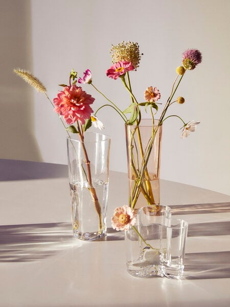 Vases, Aalto vase, 250mm, clear, Transparent
