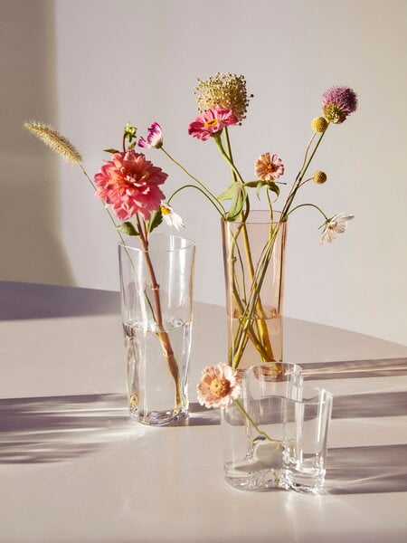 Vasen, Aalto Vase, 250 mm, Transparent, Transparent