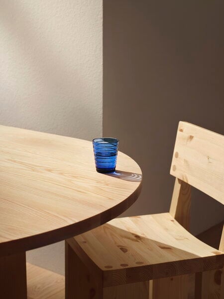 Bicchieri da acqua, Bicchiere Aino Aalto, 22 cl, 2 pz, blu oltremare, Blu