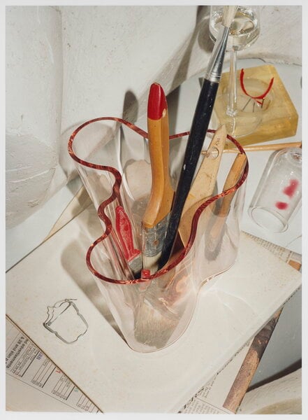 Vases, Vase Aalto, 160 mm, rouge saumon, Rose