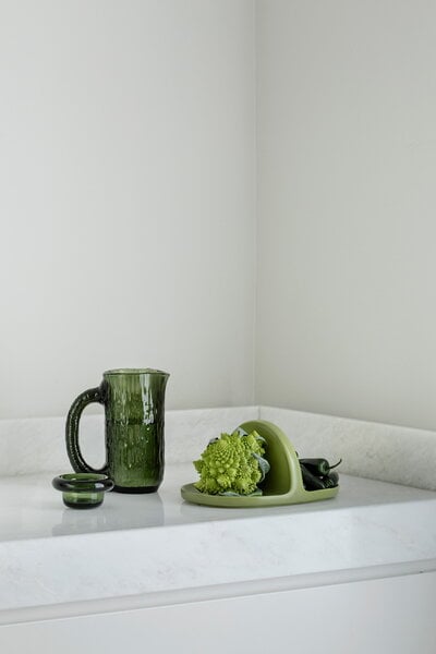 Serveware, Korg tray, prima vera green, White