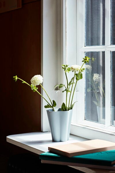 Vases, Iris vase, large, grey, Gray