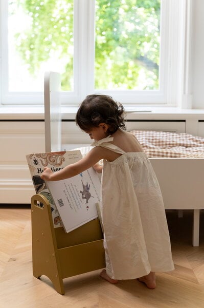 Mobili per bambini, Sostegno per libri, rovere, Naturale