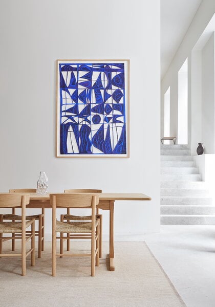 Tavoli da pranzo, Tavolo C18, 220 x 90 cm, rovere oliato chiaro, Naturale