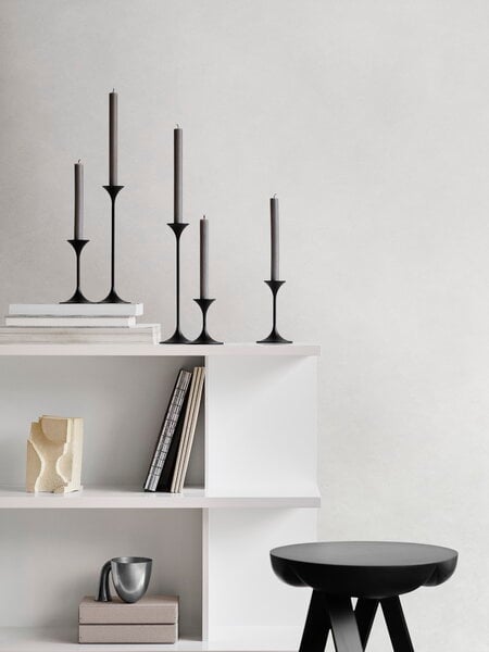 Candleholders, Jazz candleholder, black, Black