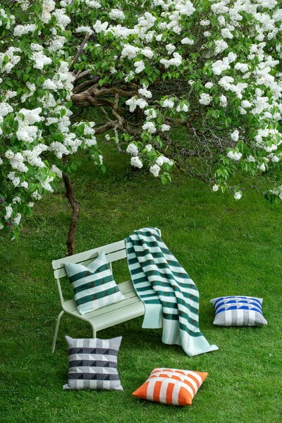 Decorative cushions, Kvam cushion, 50 x 50 cm, greyscale, Gray
