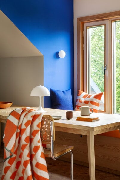 Cuscini d'arredo, Cuscino Kvam, 50 x 50 cm, arancione, Arancione