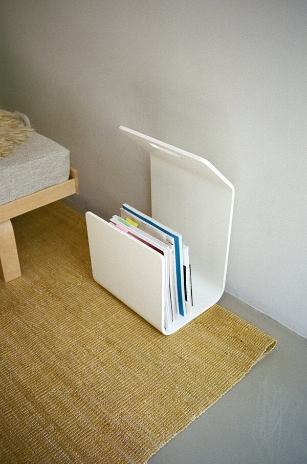 Magazine racks, Kanto magazine / firewood rack, white, White